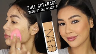 NARS RADIANT LONGWEAR FOUNDATION  REVIEW amp 10 HR WEAR TEST [upl. by Attem]