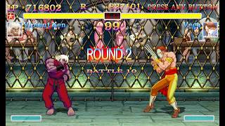 Ultra Street Fighter 2 Violent Ken arcade mode playthrough Classic Style Sounds Tough difficulty [upl. by Akanke530]