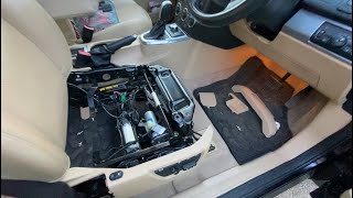 Drivers Seat Base  Squab Removal from 2008 Land Rover Freelander 2 HSE L359 [upl. by Swithin]