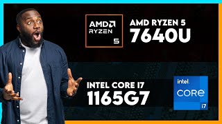 AMD Ryzen 5 7640U vs Intel Core i7 1165G7 Comparison [upl. by Raul]