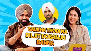 Ammy Virk amp Sonam Bajwa  Diljit Dosanjh  Kudi Haryane Val Di Full Movie Interview  Pitaara Tv [upl. by Ocko833]