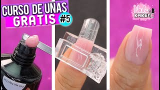 CLASE 5  UÑAS de POLYGEL con MOLDES DUAL SYSTEM [upl. by Shirline]