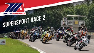 Supersport Race 2 at Alabama 2024  FULL RACE  MotoAmerica [upl. by Notyalk]