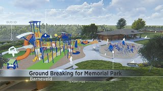 Groundbreaking Held for Barneveld Memorial Park Renovations [upl. by Nnyleuqaj64]