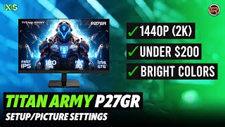 1440p 180hz IPS Gaming Monitor under 200  Titan Army P27GR [upl. by Coyle]