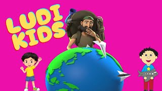 ✈️🌉VIAJANDO POR EL MUNDO  CANCIONES INFANTILES  LUDI KIDS🗼🧳 [upl. by Machos]