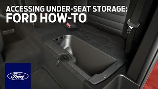 Accessing UnderSeat Storage  Ford HowTo  Ford [upl. by O'Reilly815]