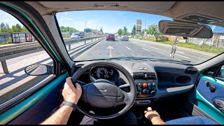 2002 Fiat Seicento  11 FIRE 55HP  POV Test Drive [upl. by Grissel191]