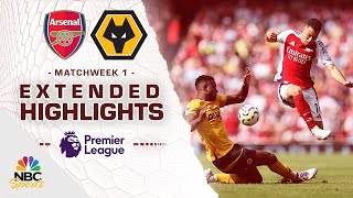 Arsenal v Wolves  PREMIER LEAGUE HIGHLIGHTS  8172024  NBC Sports [upl. by Ilehs130]