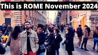 Rome Italy This is Rome Rome Walking tour Rome in November 2024 [upl. by Wasserman564]