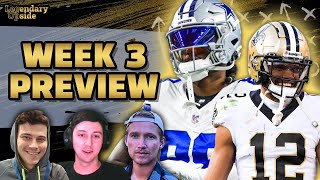 Week 3 Preview Pod w Sackreligious and Sam Sherman [upl. by Nibram726]