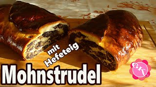 Mohnstrudel Rezept 🎄🔔 Mohnstrudel selber machen 🎄 Weihnachtskuchen 🎄🔔 [upl. by Ataeb224]