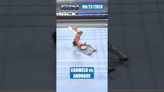 Carmelo vs Andrade match is AWESOME  WWE SmackDown 09272024 [upl. by Hareema]