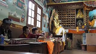 Gompa prayers  Thulo Syabru Nepal [upl. by Atsocal]