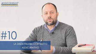 La disdetta del contratto assicurativo [upl. by Aicarg]