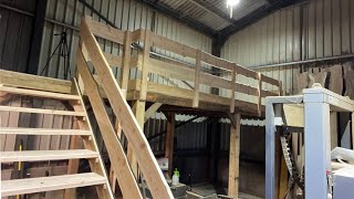 Building a Timber Frame Gallery space Part 3 [upl. by Arondell235]