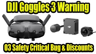 DJI 03 amp Goggles 3 Safety Critical Dropout Issue  DJI You Need To Fix This [upl. by Aryamo]