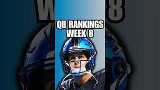 QBs Rankings for Fantasy Football Week 8 nfl shorts [upl. by Eirlav93]