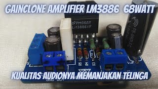 LM3886 amplifier gainclone 68watt [upl. by Norrie]