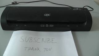 How to use GBC Fusion 1100L Laminator [upl. by Attenna520]