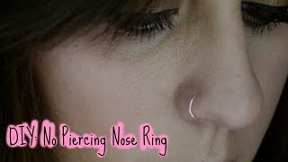 ☼ DIY No Piercing Nose Ring ☼ [upl. by Boffa]