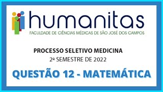 MEDICINA HUMANITAS  2° SEMESTRE  QUESTÃO 12 [upl. by Rats]