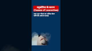 ल्योकोरिया होने के कारणCauses of Leukorrhea [upl. by Hairahcez344]