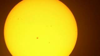 Soleil  Bresser Messier 1021000  oc 28mm  Zoom 26 x Smartphone 4 nov 24  Vidéo non traitée 2 [upl. by Andaira]