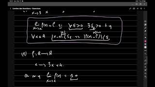 Mathématiques  Analyse réelle  Exercices sur les limites des fonctions  Partie 1 [upl. by Nairadas]