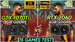 GTX 1070 Ti vs RTX 2060  15 Games Tested  Amazing Battle 😍 [upl. by Emmye]