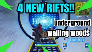 NEWUNDERGROUND RIFTS IN WAILING WOODS BUNKER  Fortnite [upl. by Arahsak]