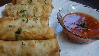 10 min में मज़ेदार चीज़ सिगार रोल घर के सामान से बनाए  cheese cigar rolls recipe [upl. by Wylde]