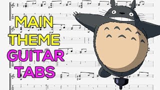 My Neighbor Totoro  Main Theme Guitar Tutorial  Guitar Lesson  TABS [upl. by Whitson552]