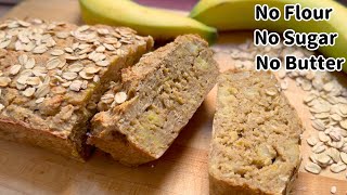 Oatmeal Banana Bread Recipe  Easy Breakfast Idea [upl. by Giulietta177]