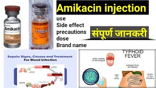 Amikacin injection uses in hindi  Amikacin injection uses side effects precautions doses [upl. by Enala]