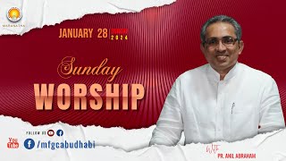 Sunday Worship MFGC Abu Dhabi  Pr Anil Abraham ministering  LIVE  28012024 [upl. by Llegna]