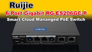 Ruijie 6Port Gigabit RGES206GCP Smart Cloud Mananged PoE Switch Unboxing And Reviews [upl. by Novyert]