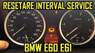 BMW E60 E61 Resetare Interval Service [upl. by Ahseya202]