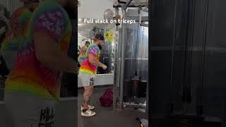 Full stack on tricep pull down ￼ [upl. by Morrison]