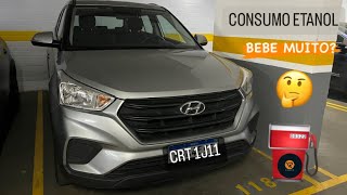 Consumo Urbano Etanol Hyundai Creta Action 16 2022 l Teste de Longa Duração [upl. by Thirion]