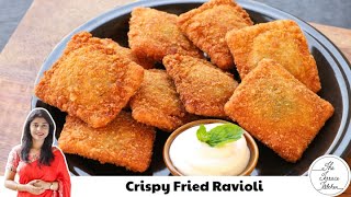 Crispy Fried Cheese Ravioli  Fried Cheese amp Spinach Ravioli Recipe  The Terrace Kitchen [upl. by Somisareg]