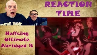 REACTION TIME  quotHellsing Ultimate Abridged 5quot  Where Are You Alucard [upl. by Adlog]