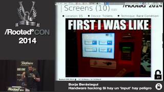 Borja Berástegui  Handware hacking Si hay un quotinputquot hay peligro Rooted CON 2014 [upl. by Elleral]