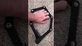 FoldyLock Clipster Folding Bike Lock Award Winning Wearable Compact Bicycle Lock Review Extremely [upl. by Ahsitra]