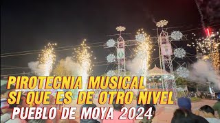 Juego de pirotecnia musical en el Pueblo de Moya únicos en Lagos de Moreno [upl. by Ijneb]