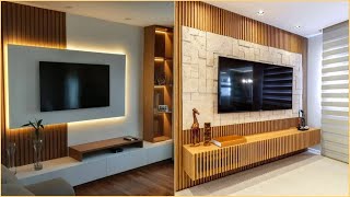 100 Modern Living room TV Wall Design Ideas 2024 Wooden TV Cabinet Design Wooden TV Wall Units [upl. by Zumstein964]