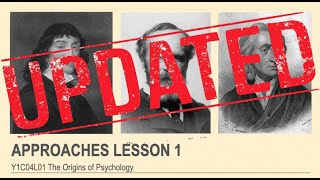 ALevel Psychology AQA Approaches The Origins of Psychology [upl. by Nataline]