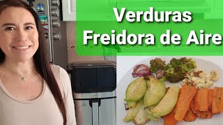 Verduras en Freidora de Aire  Vegetales en Airfryer  Comida Saludable en la Freidora de Aire [upl. by Aiak]