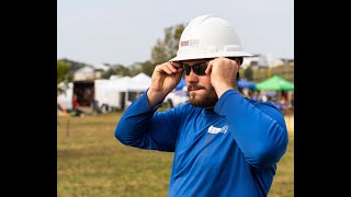 2023 Kentucky Linemans Rodeo  Warren RECC’s Evan Embry explaining the Hurtman Rescue [upl. by Larue]