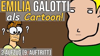 Emilia Galotti Lessing als Cartoon 2 Aufzug 9 Auftritt [upl. by Klusek]